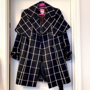 Scandal Collection Cape Trench Coat NWT